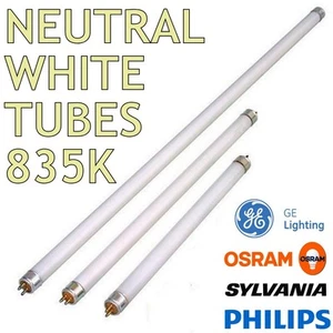 25x Branded Neutral 835k T8 Fluorescent Tubes 18w 2ft 36w 4ft 58w 5ft 70w 6ft - Picture 1 of 6