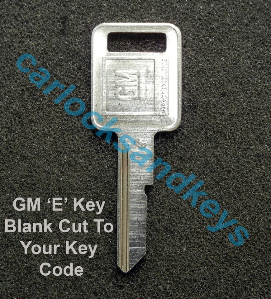 1973, 1977, 1981 Buick Electra OEM GM 'E' Key Blank Cut To Your Key Code - Image 1 of 1