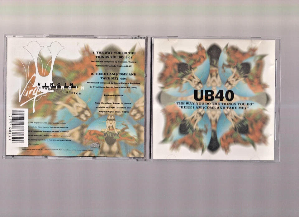 UB40 - The Way You Do the Things You Do [Single] (CD, Virgin) #1224QM - Imagem 1 de 1