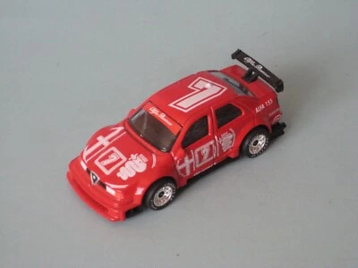 Matchbox Alfa Romeo 155 DTM Racing 7 Rojo Juguete Modelo Coche 75mm Bonitas Ruedas UB Foto 1 de 3