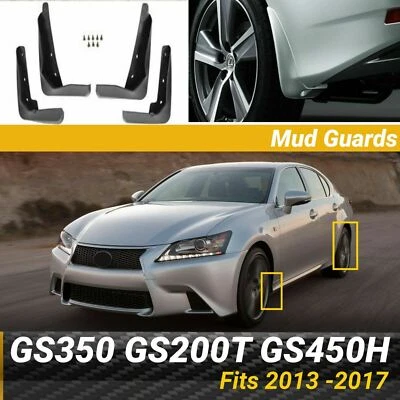 Fits 2013-2017 Lexus GS350 GS200T GS450H OE Style Mud Flaps Splash Guard Fender - Image 1 of 4