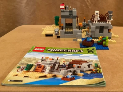21121 LEGO Complete Minecraft The Desert Outpost minifigures instruction book - Image 1 of 4