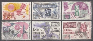 CZECHOSLOVAKIA 1967 **MNH SC#1454/59 set, Space Research. - Imagen 1 de 1
