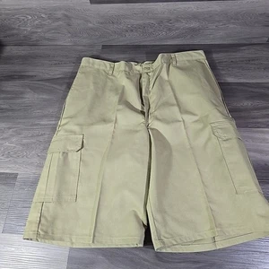 Dickies Loose Fit Cargo Shorts Khaki Tan Brown Mens W 40 - Picture 1 of 13