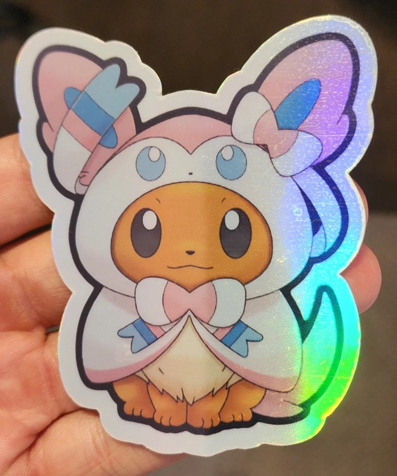 Eevee - Calcomanía - Pokemon - Anime - Hágalo usted mismo - Pegatina - Holográfica  Foto 1 de 1