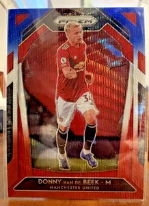 2020-21 Panini Prizm Premier League Donny van de Beek #10 Red White & Blue Prizm - Bild 1 von 2