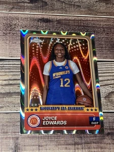 2024 Topps Chrome McDonald's All-American #53 Joyce Edwards RayWave Refractor - Bild 1 von 2