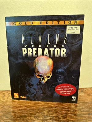 Aliens Versus Predator Gold Edition (PC, 2000) Big Box Win 95/98 + Prima Guide - Image 1 of 4