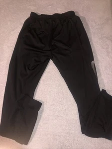 Nike Athletic Pants Men Small Black Polyester - Picture 1 of 8