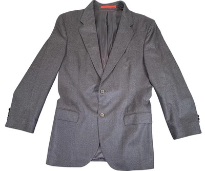 CH Carolina Herrera Blazer мужской 41 уголь шерсти две кнопки сделано в Португалии - Изображение 1 из 4