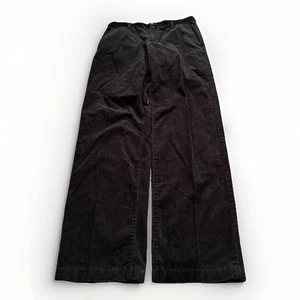 Izod Mens Black Corduroy Casual Straight Pants Size 32x32 NWT NEW - Picture 1 of 11