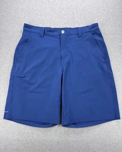 Columbia Grander Marlin II Offshore Shorts 32 Blue 10" Fishing PFG Stretch - Picture 1 of 11