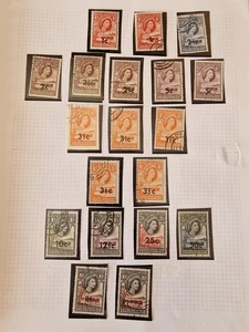 Bechuanaland 1961 Set SG157-167b with All Opt Types (Less SG167) Used - Picture 1 of 3