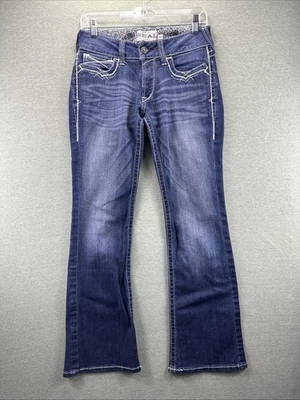 Jeans ARIAT Real Denim Marino tiro bajo corte bootcut 27S bordados vaquera occidental Foto 1 de 4