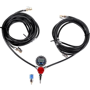 4 Way Tire Inflation Deflation System with 4 Closed Flow Air Chuck Digital Tire  - Picture 1 of 12