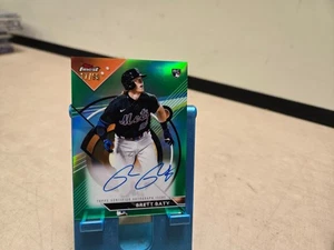 2023 Topps Finest Green Refractor /99 Brett Baty #FA-BBA Rookie Auto RC - Picture 1 of 6