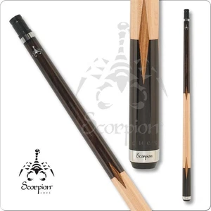 Scorpion JAR01 Series Pool Cue Maple With Zebrawood Diamonds 19oz Free Shipping! - Picture 1 of 5