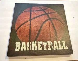 Canvas Basketball Print Wall Decor - Picture 1 of 3