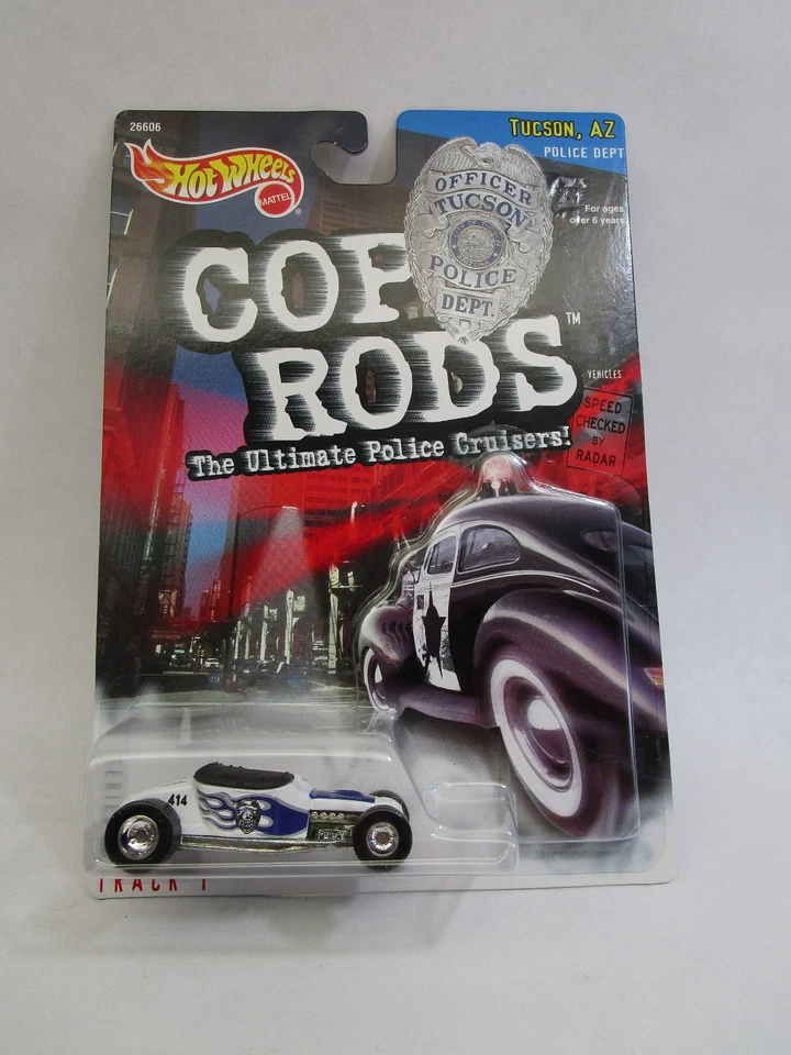 Hot Wheels 2000 Cop Rods '32 Sedan Delivery Series 1 Newark NJ Real Riders