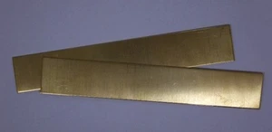Raw Brass Sheet, Bracelet Cuff Blanks 6" x 1" 20ga Package Of 2 - Picture 1 of 1