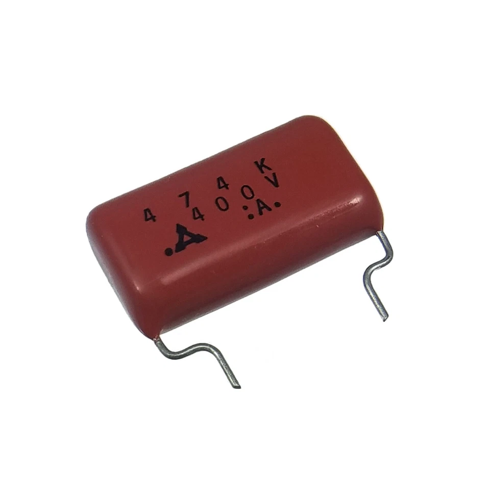 5 шт. 0,47 мкф 400 В 10% металлизированный полиэстер конденсатор 474K Matsushita - Изображение 1 из 1