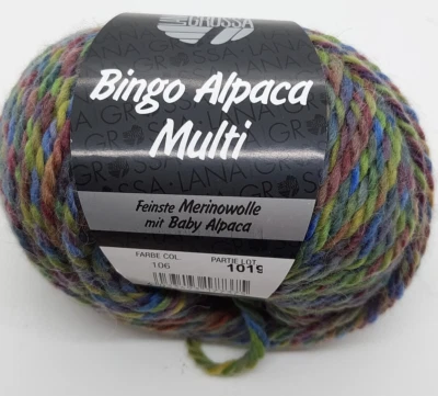 (119 €/kg):  50 g LG BINGO ALPACA MULTI, Partie 1019,  Fb. 106 #6920 - Bild 1 von 2