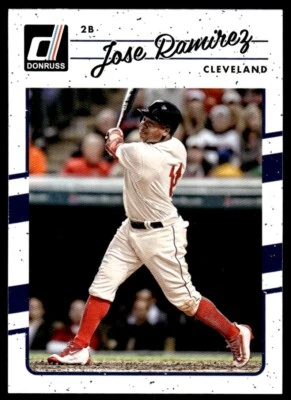2017 Donruss Baseball Card Jose Ramirez Cleveland Indians #85 - Image 1 of 2