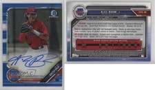 2019 Bowman Chrome Prospect Auto Blue Refractor /150 Alec Bohm #CPA-AB Auto