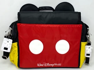 NUEVO CON ETIQUETAS Walt Disney World Mickey Mouse Pantalones Cortos Mensajero Bolsa de Pañales Correas para Cochecito - Imagen 1 de 7