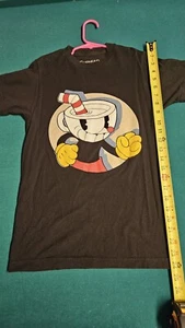 Cuphead Black T-Shirt, Size XS - Gamer Merch - Gaming Shirt - Cuphead Merch - Picture 1 of 5