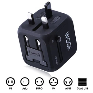 Travel Adapter,WGGE Multi-Nation Travel Adapter, All-in-one International Power - Picture 1 of 7