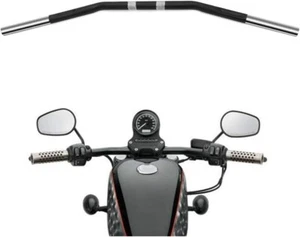 Alpha Rider 1 inch Drag Style Steel Handlebars Drag Bar Dimpled for Harley Sp... - Bild 1 von 5