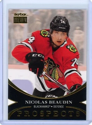 2020-21 Skybox Metal Nicolas Beaudin Rookie Premium Prospects-Chicago Blackhawks - Image 1 of 2