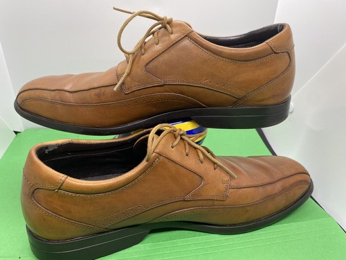 Scarpe eleganti stringate Rockport Adiprene by Adidas taglia 10 in pelle marrone