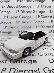 GMP 1988 Ford Mustang GT Oxford White Red LP Exclusive 1:18 Diecast FLAWS No Box - Picture 1 of 6