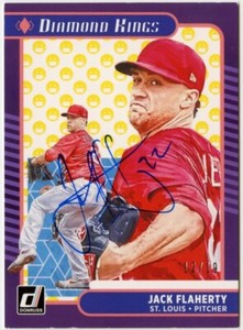 2021 Panini Donruss Baseball Diamond Kings #22 Jack Flaherty Mask Emoji #/19 