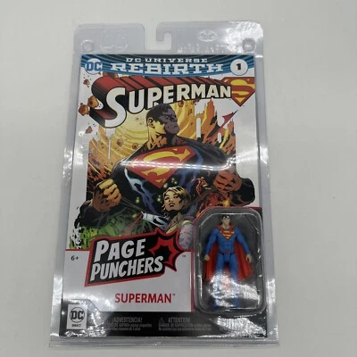 DC Comics Page Punchers SUPERMAN RENACIMIENTO 1 *NUEVO Sellado* 3.75" 2022 McFarlane Foto 1 de 3