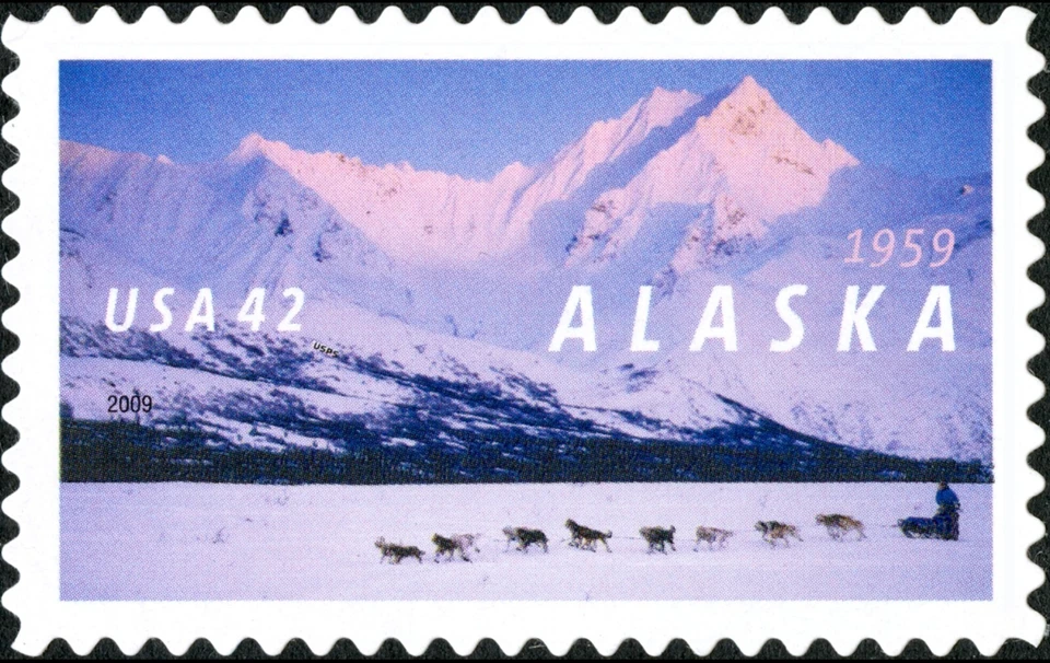 US Alaska Statehood 42c Stamp Single Scott #4374 - Image 1 of 1