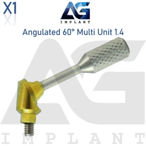 Sistema protésico angulado multiunidad 1.4 60 ° hexágono 2.42 mm con tornillo - Imagen 1 de 9