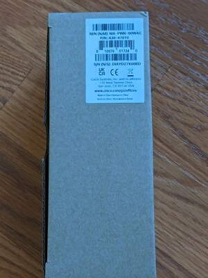AC Adapter For Cisco Meraki MX Firewall DC Power Supply (NIB) - Image 1 of 2