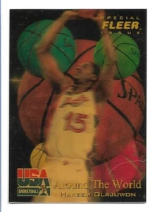 1996 Fleer Special Issue USA 3D Basketball Card Hakeem Olajuwon #45 - Picture 1 of 2
