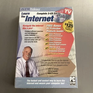 Video Professor Learn The Internet 3-CD Set PC Only As Seen On TV 2006 - SEALED - Picture 1 of 3
