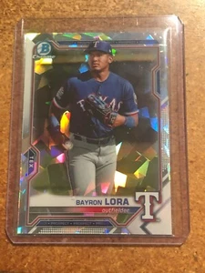 2021 Bowman Chrome Baseball Atomic Refractor #BCP-139 Bayron Lora - Picture 1 of 2
