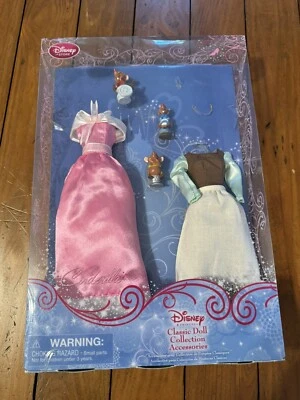 Disney Store Cinderella Classic Doll Collection Accessories 2 Gowns, Mice, Rare - Image 1 of 4
