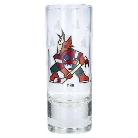 Arizona Coyotes 2.5oz. Satin-Etched Tall Shot Glass Cover