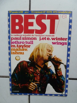 Magazine BEST n° 61  -  AOUT   1973   +  POSTER   WINGS  / ROLLING STONES - Photo 1/2