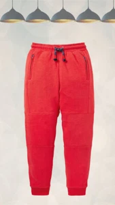 Ex Mini Boden Boy's Full Length Warrior Knee Joggers in Fire Red - Picture 1 of 2