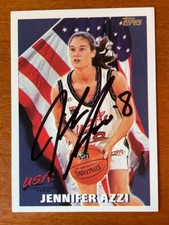 Jennifer Azzi Signed 1996 Topps USA Women's Basketball #1  Team USA