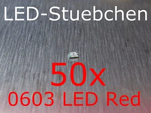 50x 0603 LED rojo - Imagen 1 de 2