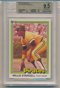 1981 Donruss Willie Stargell (HOF) (#12) (Population of 1) BGS9.5 BGS - Picture 1 of 1